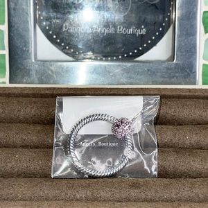 New Pandora Moments Small Pink Pave’ O Pendant